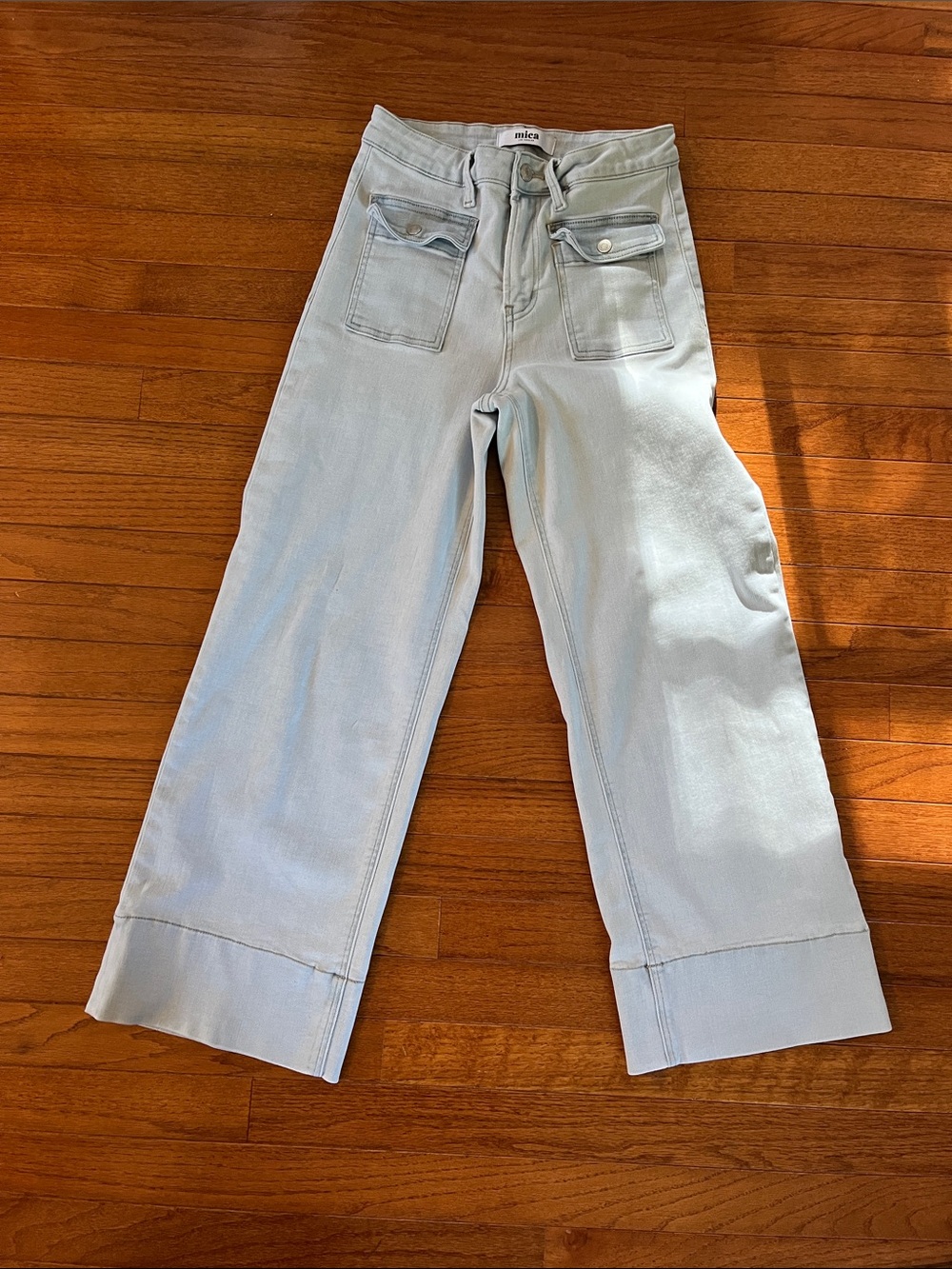 Mica Light Blue Wide Leg Jeans - Casual Flare Fit